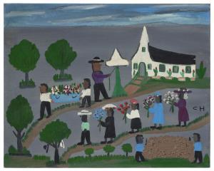 HUNTER Clementine 1887-1988,FUNERAL PROCESSION,1950,Christie's GB 2024-03-01