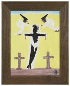 HUNTER Clementine 1887-1988,The Crucifixion,Brunk Auctions US 2021-05-21