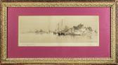 HUNTER Frederick Leo 1858-1943,Harbor Scene,1889,Clars Auction Gallery US 2020-12-12