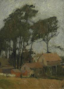 HUNTER Isabel 1865-1941,Houses and trees, Monterey,Bonhams GB 2014-10-12