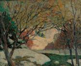 HUNTER Isabel 1865-1941,WINTER SNOWS BY A RIVER,Freeman US 2005-06-26
