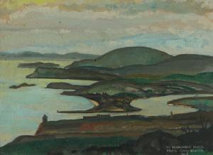 HUNTER John Frederick 1893-1951,DISTANT MOUNTAINS BESIDE THE LOU,1940,Ross's Auctioneers and values 2024-03-20