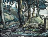 HUNTER John Frederick 1893-1951,PATH BY THE TREES,Ross's Auctioneers and values IE 2009-01-28