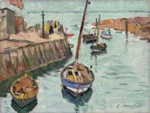 HUNTER Leslie 1877-1931,The Harbour at Lower Largo,1925,Christie's GB 2017-11-22