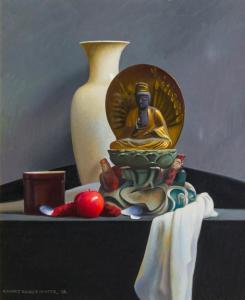 HUNTER Robert Douglas 1928-2014,Still Life with White Vase,1992,Shannon's US 2024-01-18