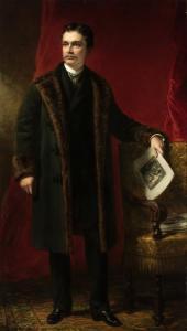 HUNTINGTON Daniel 1816-1906,Portrait of a Gentleman Holding a Print,1885,William Doyle US 2018-10-03