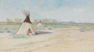 HUNTINGTON Dwight W. 1860-1906,Sioux Indians, Montana,1899,John Moran Auctioneers US 2017-10-24