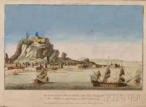 HUQUIER Jacques Gabriel 1725-1805,Vüe du detroit et de la Ville de Gibraltar...,Skinner 2013-01-16