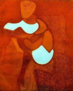 HURREN Eric,Abstract nudes in monochrome and orange respective,Canterbury Auction 2014-10-07