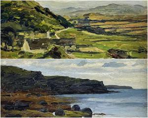 HUSON Thomas 1844-1920,Seaweed and Rock,1880,Rogers Jones & Co GB 2023-04-01