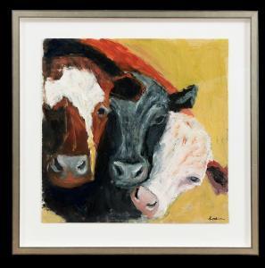HUTCHINSON Campbell 1936-2023,Peeking Cows,New Orleans Auction US 2014-12-06