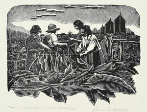 HUTCHINSON Leonard 1896-1980,Tobacco Workers [Bright Leaf] #50/50,Levis CA 2024-03-09