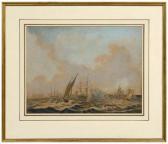 HUTCHINSON Samuel 1700-1800,Dutch
ships engaging a fort,Brunk Auctions US 2009-09-12
