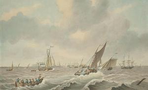 HUTCHINSON Samuel 1700-1800,Shipping in a swell, thought to be off Helvoetsluy,Bonhams GB 2006-04-11