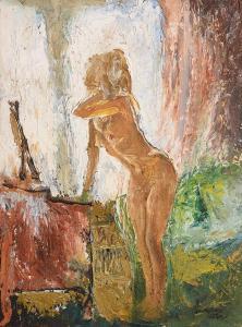 Hutson Burgess Laurence 1900-1900,Model by the Window,Morgan O'Driscoll IE 2015-08-04