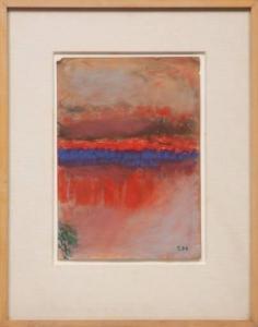 HUTSON Charles Woodward 1840-1936,Crimson Sunset,Neal Auction Company US 2022-03-09