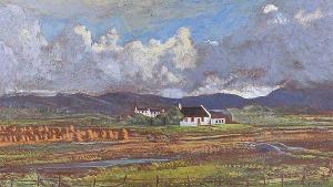 HUTSON Marshall C. 1903-2001,COTTAGES, WEST OF IRELAND,Ross's Auctioneers and values IE 2019-08-07