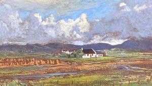 HUTSON Marshall C. 1903-2001,COTTAGES, WEST OF IRELAND,Ross's Auctioneers and values IE 2018-05-23