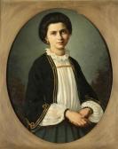 HUTTARY Josef 1842-1890,A Likeness of Karla von Neumann,1861,Palais Dorotheum AT 2011-05-21