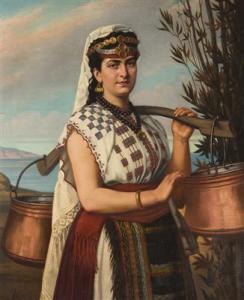 HUTTARY Josef 1842-1890,A Montenegro Woman,1880,Palais Dorotheum AT 2018-11-24