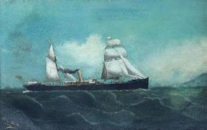 HUTTON Alexander,The Steamer Bencloe,1895,Simon Chorley Art & Antiques GB 2017-01-31