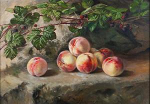 HUYGENS François Joseph,Still Life with Blackberries and Peaches,Tooveys Auction 2023-09-06