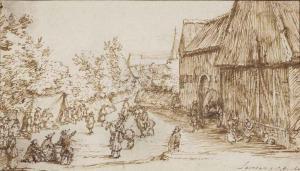HUYGENS II Constantijn 1628-1697,The encampment at Lincent,1675,Christie's GB 2015-05-13