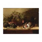 HUYS Balthasar 1590-1652,A still life with two hens,1644,Sotheby's GB 2001-11-06