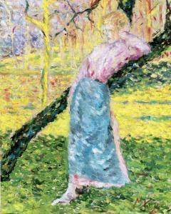 HUYS Modest 1874-1932,Girl in the orchard,c. 1907,De Vuyst BE 2024-03-02