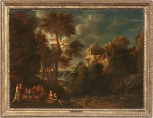 HUYSMANS Cornelis 1648-1727,Paesaggio con scena galante,Farsetti IT 2022-10-28