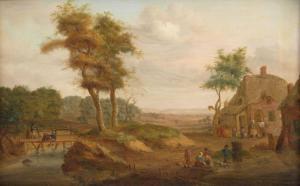 HUYSMANS P.J 1797,Peasants in a landscape, before a river,1781,Bonhams GB 2019-10-23