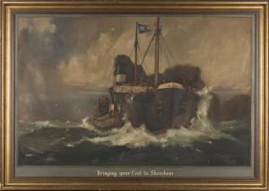 HYAMS William 1878-1952,Bringing your Coal to Shoreham,Tooveys Auction GB 2016-09-07