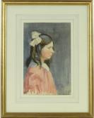 HYAMS William 1878-1952,Portrait of a girl,Burstow and Hewett GB 2015-12-16