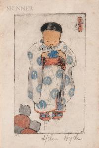 HYDE Helen 1868-1919,Portrait of a Small Japanese Child,Skinner US 2019-07-19