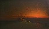 HYDE Vander 1900-1900,Shipwreck at sunset,Bonhams GB 2012-04-16