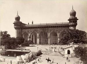 HYDERABAD,Mecca Masjid, Hyderabad, attributed to Lala Deen Dayal, c.1880,Sotheby's GB 2007-10-26
