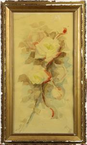 HYER Florine 1868-1936,Yellow Roses,Clars Auction Gallery US 2015-05-30