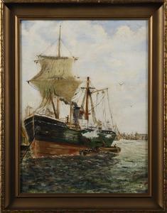 HYLANDER H,Skepp i
hamn,1890,Stadsauktion Frihamnen SE 2009-10-06