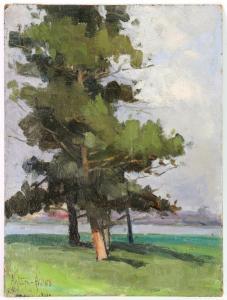 HYLTON,Trees in a landscape,20th Century,Bellmans Fine Art Auctioneers GB 2018-04-18
