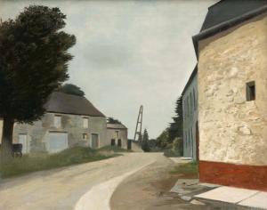 HYNCKES Raoul 1893-1973,A village in Belgium,Venduehuis NL 2023-05-25