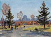 HYNDMAN Robert Stewart 1915-2009,Center of Ottawa from Parkdale at Parkway,Levis CA 2023-03-11