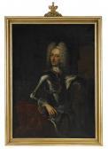 HYSING Hans 1678-1753,Porträtt av kung Fredrik IV av Danmark,Stockholms Auktionsverket SE 2009-11-25