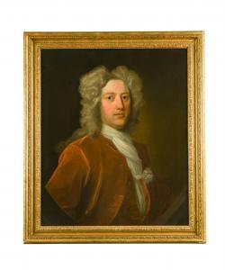 HYSING Hans 1678-1753,Portrait of a gentleman, half length, in a red,Cheffins GB 2019-11-27