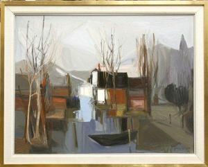 HYSON Jean,Canal Scene,Clars Auction Gallery US 2010-01-10