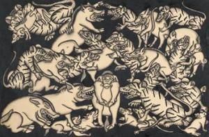 I GASEK 1930-1940,Pigs and Tigers,1937,Borobudur ID 2011-10-22