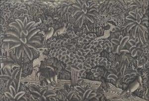 I KETEG 1919-1960,Landscape with Cowherds and People Bathing,Borobudur ID 2011-10-22