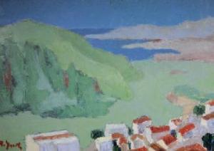 IACOBESCU Aurel 1906-1997,Vue de Delphes.,Saint Germain en Laye encheres-F. Laurent FR 2016-02-14