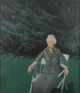 IASOR 1900-1900,Ritratto femminile nel parco,1976,Colasanti Casa D'Aste Roma IT 2012-11-23