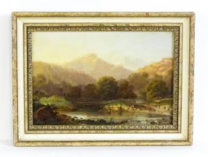 IBBETSON Julius Caesar 1759-1817,A mountain landscape with anglers,19th century,Claydon Auctioneers 2023-12-30