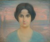 ICHNOWSKI Michal 1857-1915,Portret kobiety,Rynek Sztuki PL 2008-04-20